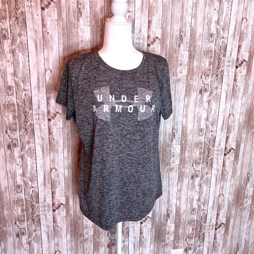 Women's Under Armour Gray Loose Fit T-Shirt size Large
